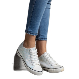 Jadwa fényes magas tornacipő sokszínű