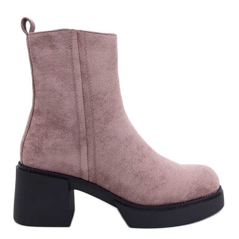 Ruffin Khaki stabil sarkú bokacsizma bézs