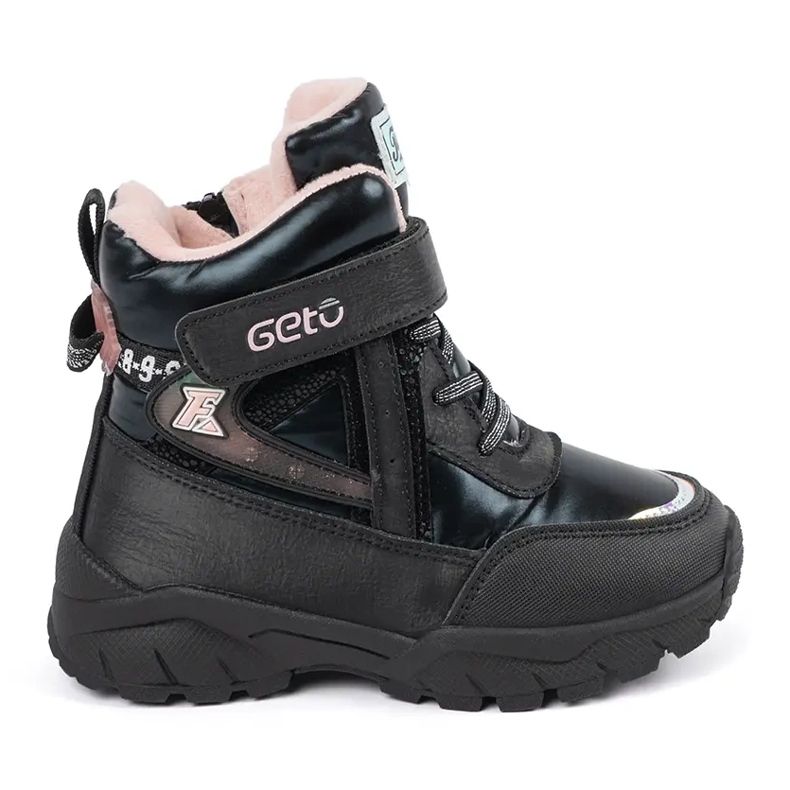 Fekete lány cipő vastag talppal