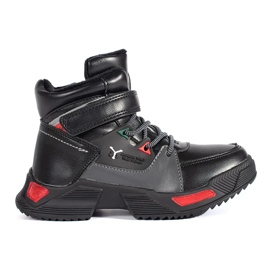 Fekete szigetelt fiúcsizma