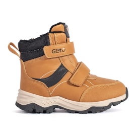 Hőszigetelt fiú bokacsizma tépőzárral barna Hőszigetelt fiú bokacsizma tépőzárral barna