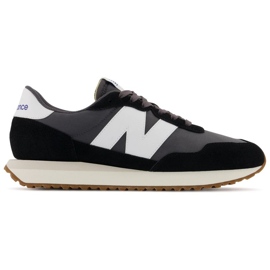 New Balance férfi tornacipő, életmód sportcipő, velúr bőr, fekete (MS237GA)