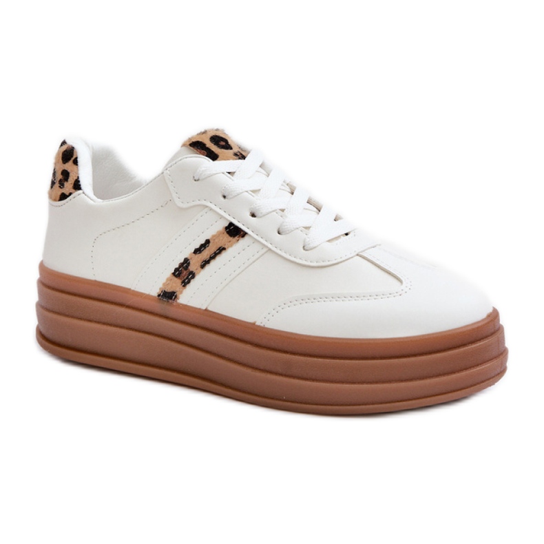 Sportcipők Modell PC2802 White Leopard fehér