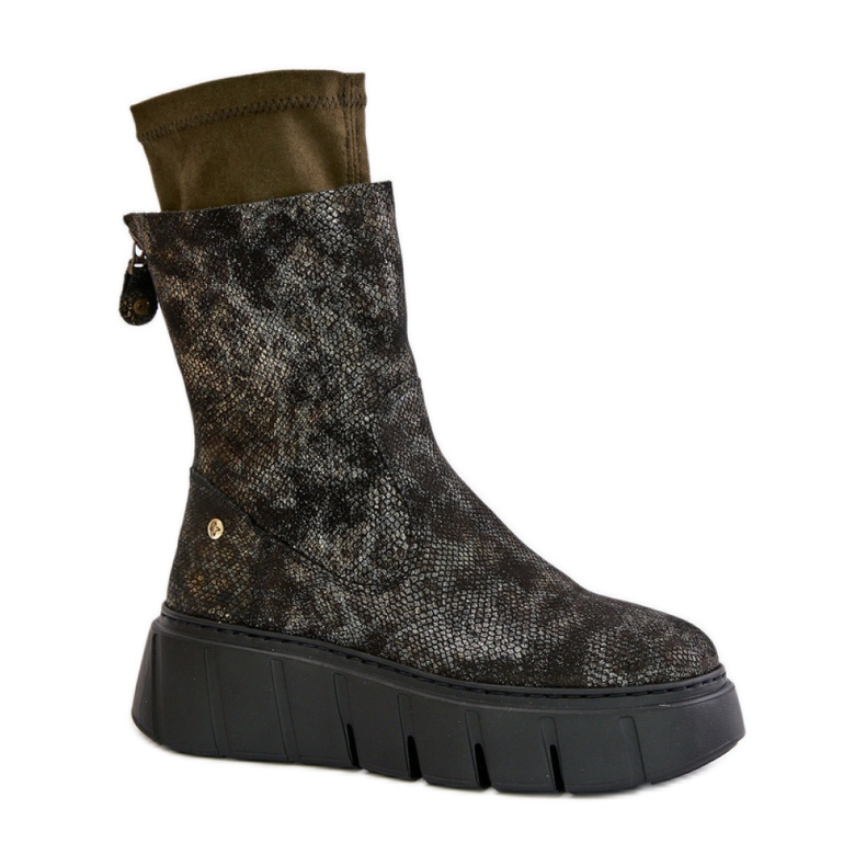 Maciejka 06766-09 Khaki bokacsizma zöld Maciejka 06766-09 Khaki bokacsizma zöld