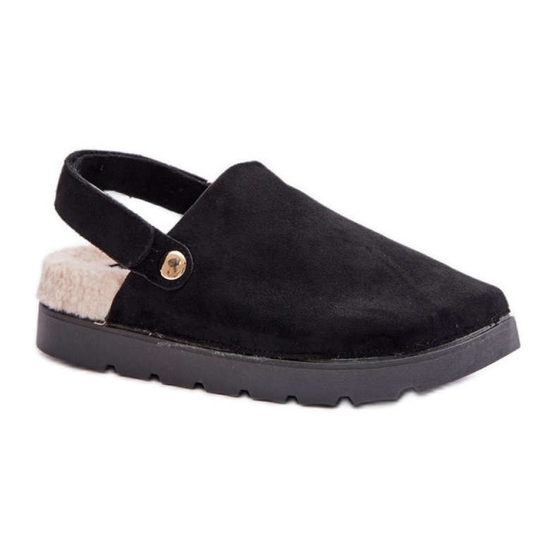 Papucs Modell 100-418 Fekete