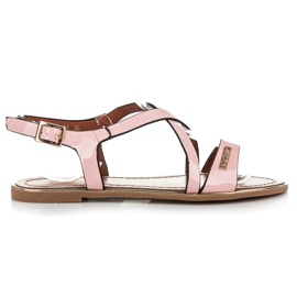 Vices Pasztell lakkozott szandál rózsaszín