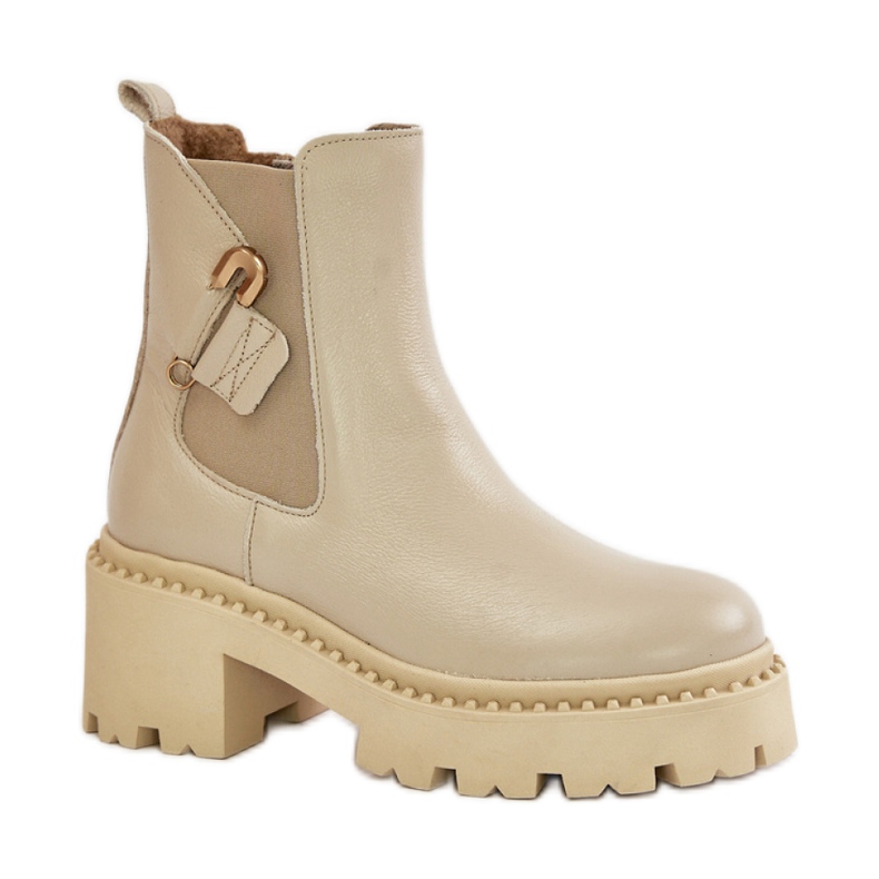 Zazoo 60490 világos bézs csizma