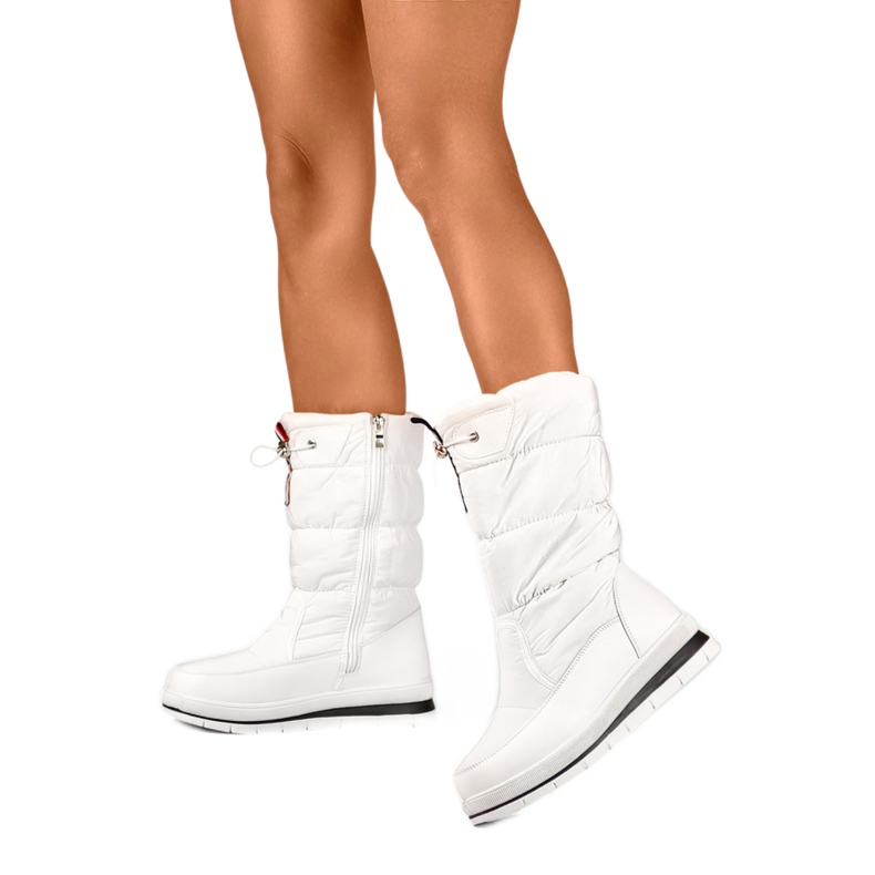 Eco-Fur 8302W hőszigetelt női hócsizma, fehér