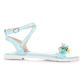 Vices Lakkozott szandál pillangóval zöld Vices Lakkozott szandál pillangóval zöld