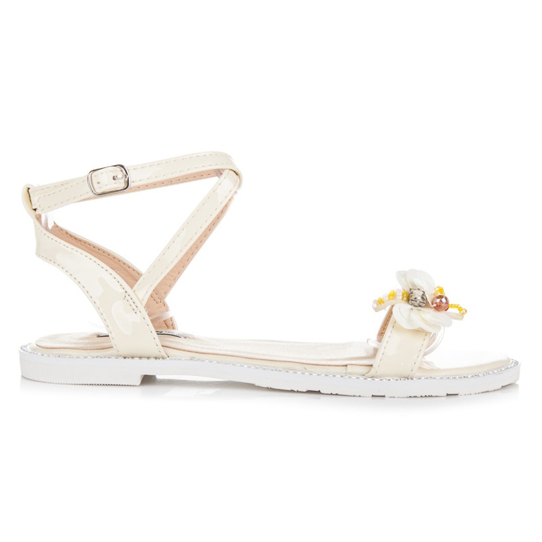 Vices Lakkozott szandál pillangóval sárga