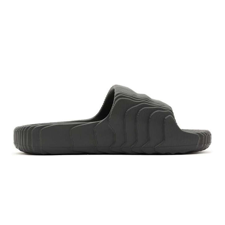 Adidas Adilette 22 Grey Five férfi flip-flop, életmód, divatos nyáron, fekete (HP6522) szürke