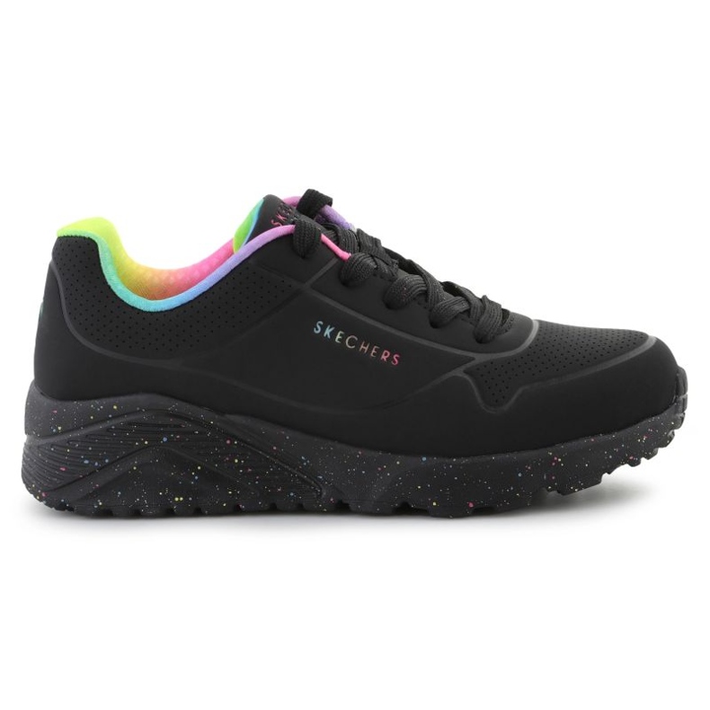 Skechers Uno Lite Rainbow Speckle cipő 310456L-BKMT fekete Skechers Uno Lite Rainbow Speckle cipő 310456L-BKMT fekete