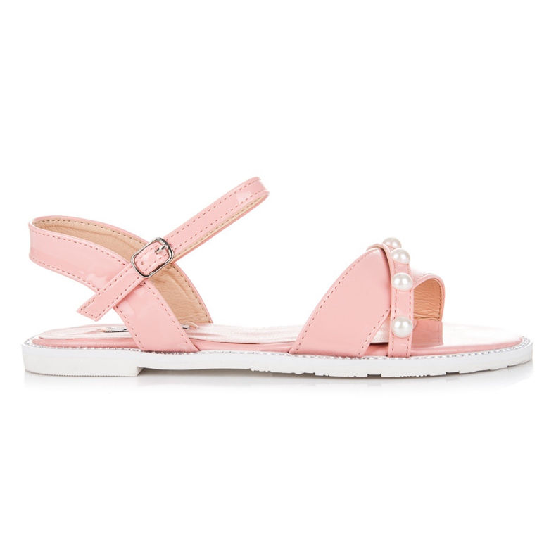 Vices Lapos szandál gyöngyökkel rózsaszín Vices Lapos szandál gyöngyökkel rózsaszín