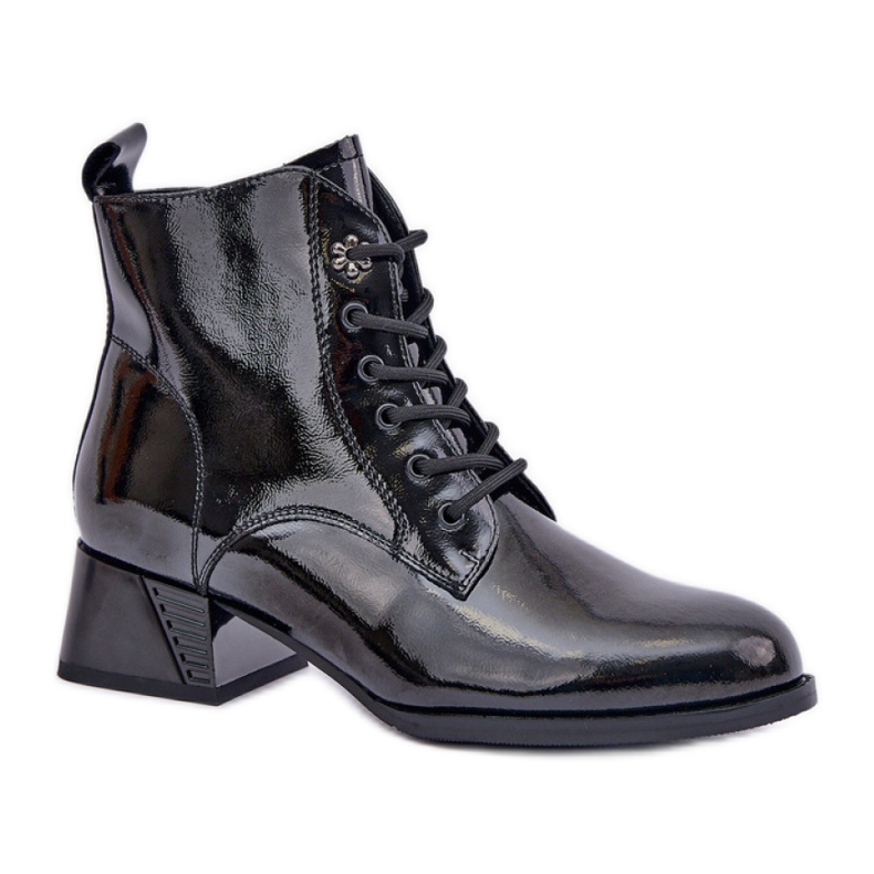 Női Patent Boots Da JC42-53 fekete