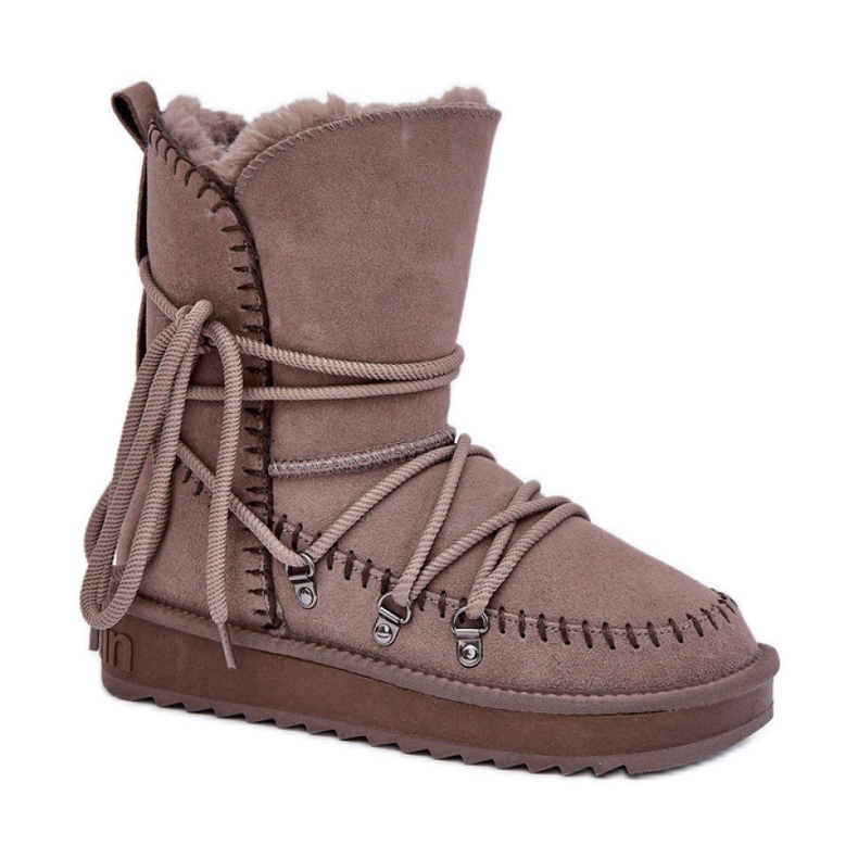 D.Franklin női hócipő bundával DFSH375004, bézs