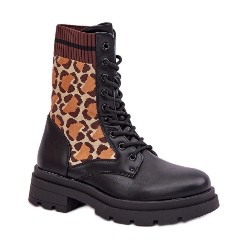 Fekete női munkacsizma