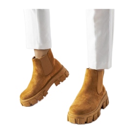 Világosbarna női bokacsizma Mooca - Solea