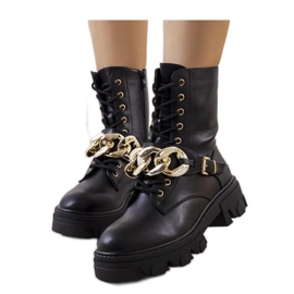 Fekete csizma lánccal Laboy - Solea