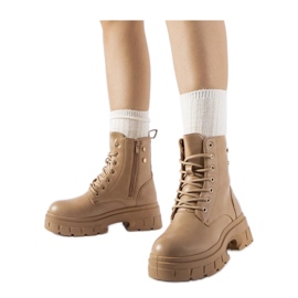 Bézs színű munkáscipő vastagabb talppal, Melicucca - Solea