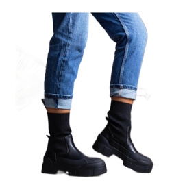 Fekete női bokacsizma Conta - Solea