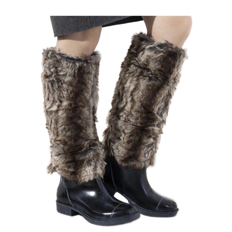 Sötétkék Wellington csizma szőrmével Melgar - Solea