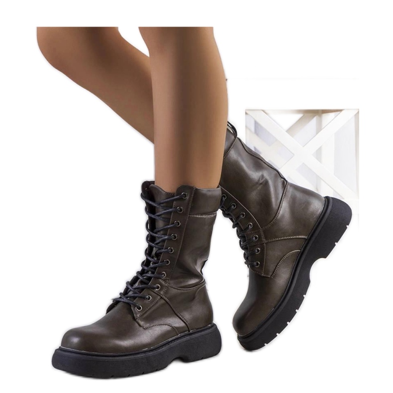 Costel - Solea zöld női csizma