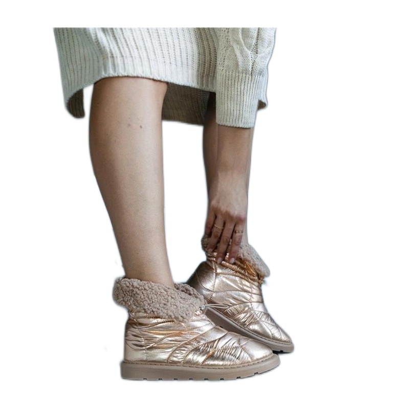 Arany hőszigetelt hócsizma Caellita mandzsettával - Solea