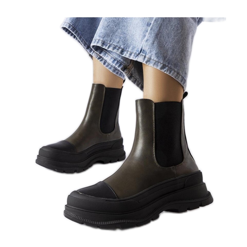 Bellucci zöld platformcsizma - Solea