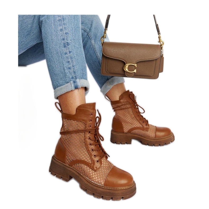 Barna átlátszó csizma