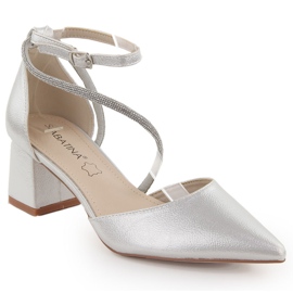 Ezüst Sabatina női hegyes szandál cirkóniával Ezüst Sabatina női hegyes szandál cirkóniával