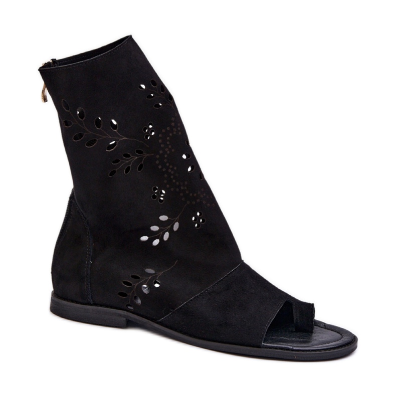 Zazoo 3437 fekete felső szandál