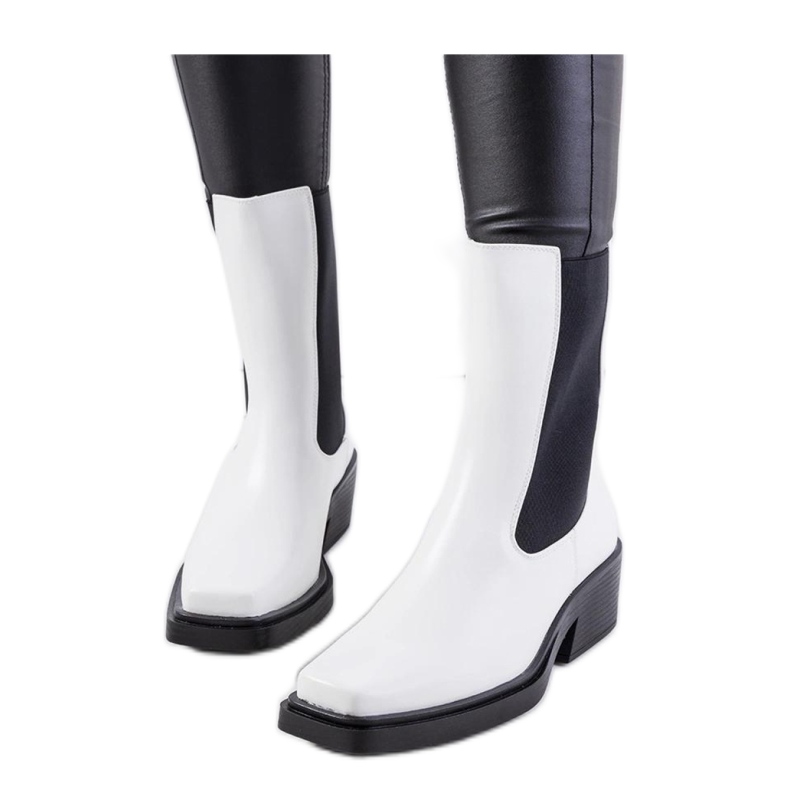 Maret - Solea fehér bokacsizma