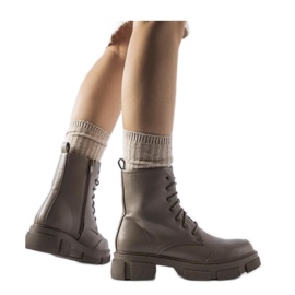 Szürke és barna szigetelt munkáscsizma Cunningham - Solea