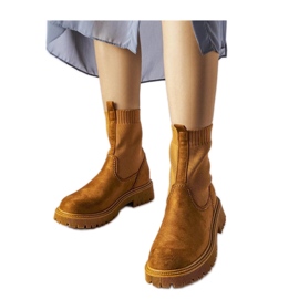 Barna öko-velúr csizma Big Star MM274541 Barna öko-velúr csizma Big Star MM274541