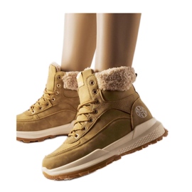 Barna Lee Cooper LCJ-22-44-1361L csizma bézs