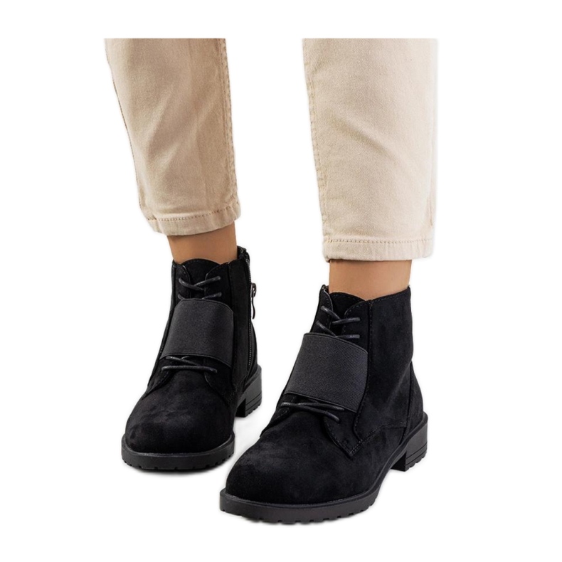 Fekete Manoella csizma - Solea