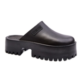 Vastag alsó papucs Big Star NN274014 fekete Vastag alsó papucs Big Star NN274014 fekete