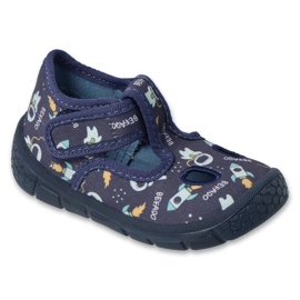 Befado sötétkék gyerekpapucs tépőzárral 630P018 Soft-B Befado sötétkék gyerekpapucs tépőzárral 630P018 Soft-B