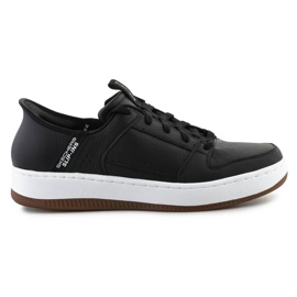 Skechers Slip-ins Sport Court 92 cipő - Distown 232445-BKNT fekete