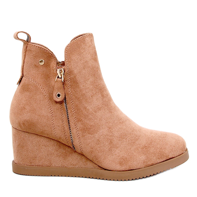 Az ékeken szigetelt teve szigetelt csizma bézs Az ékeken szigetelt teve szigetelt csizma bézs