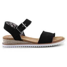 Cipők Szandálok Skechers Espadrilles Bobs Adobe Princess 113541-BLK fekete Cipők Szandálok Skechers Espadrilles Bobs Adobe Princess 113541-BLK fekete