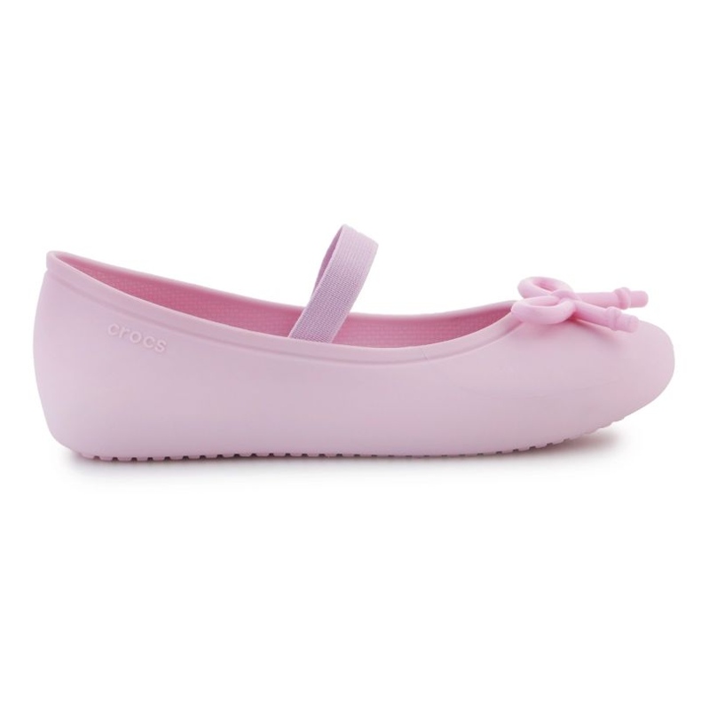 Crocs Brooklyn Bow Flat K Jr 210136-6GD szandál rózsaszín