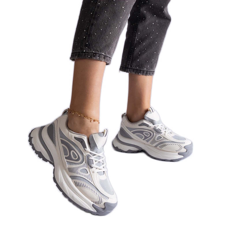 Szürke női sportcipő