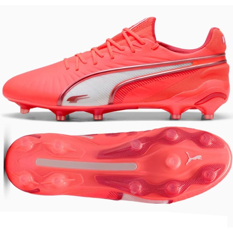 Puma King Ultimate FG/AG 108303-01 labdarúgó cipő piros