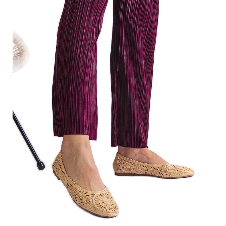 Bézs fonott balerinák Bézs fonott balerinák