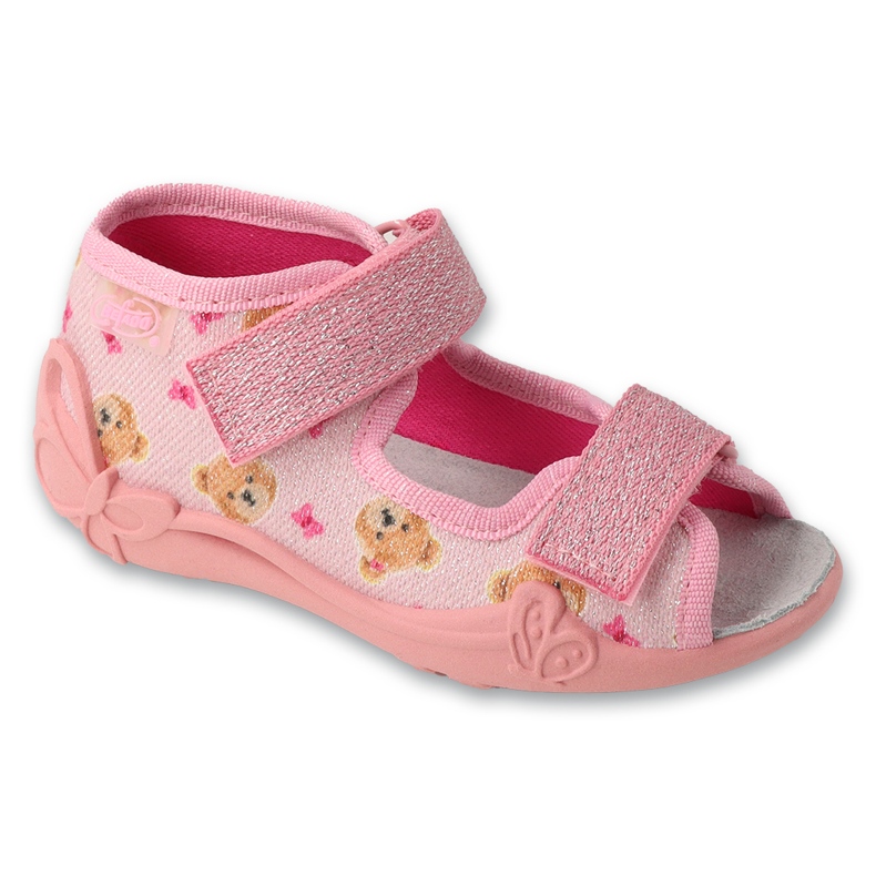 Befado Teddy Bears gyermekbőr betét 342p069 rózsaszín