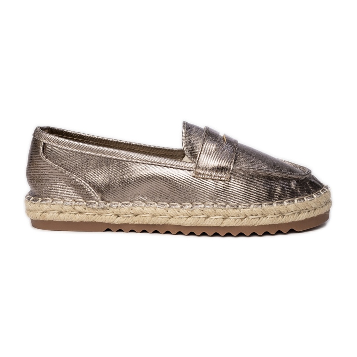 Espadrilles női barna fémlemezek