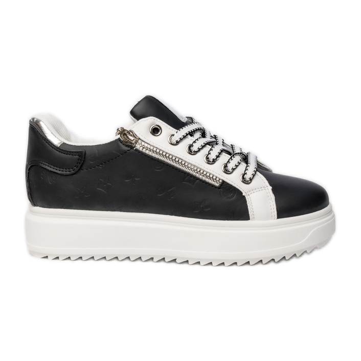 Női fekete sport cipők