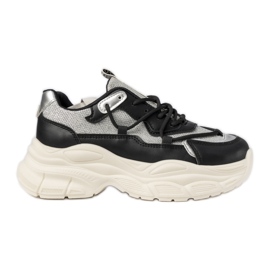 Női fekete sport cipők Női fekete sport cipők