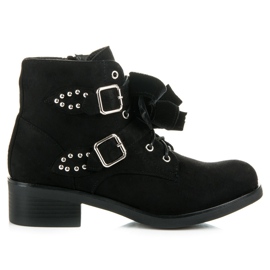 Ideal Shoes Csizma masnival fekete